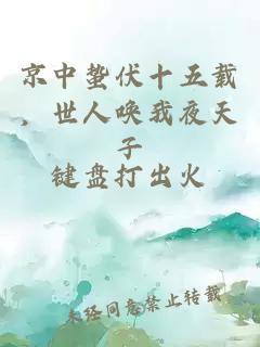 京中蟄伏十五載，世人喚我夜天子