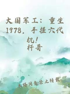 大國軍工：重生1978，手搓六代機！