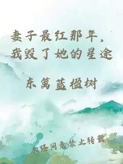 妻子最紅那年，我毀了她的星途