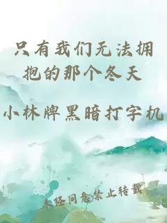 只有我們無法擁抱的那個冬天