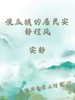 傻瓜鎮(zhèn)的居民安靜程風(fēng)