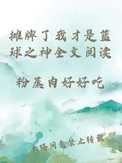 攤牌了我才是籃球之神全文閱讀