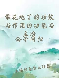 紫花地丁的功效與作用的功能與主治