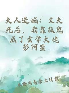 夫人進城：丈夫死后，我靠抓鬼成了玄學(xué)大佬