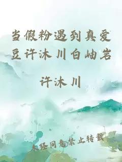 當(dāng)假粉遇到真愛豆許沐川白岫巖