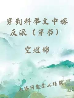 穿到科舉文中嫁反派（穿書）