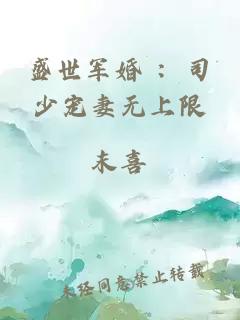 盛世軍婚 ：司少寵妻無上限
